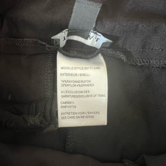 Tribal pull on ankle pants stitch fix size 8 black - Picture 3 of 6